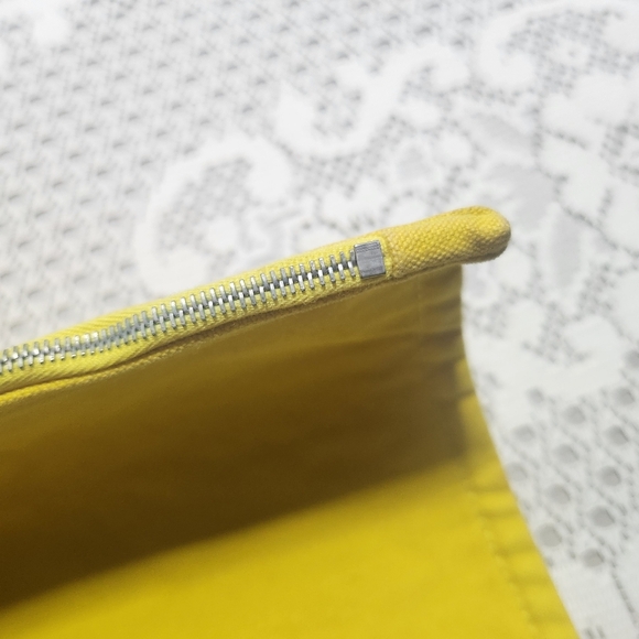 Hermes Clutch bag Flat Makeup Pouch Cosmetics Pouch Pouch yellow - Picture 6 of 14
